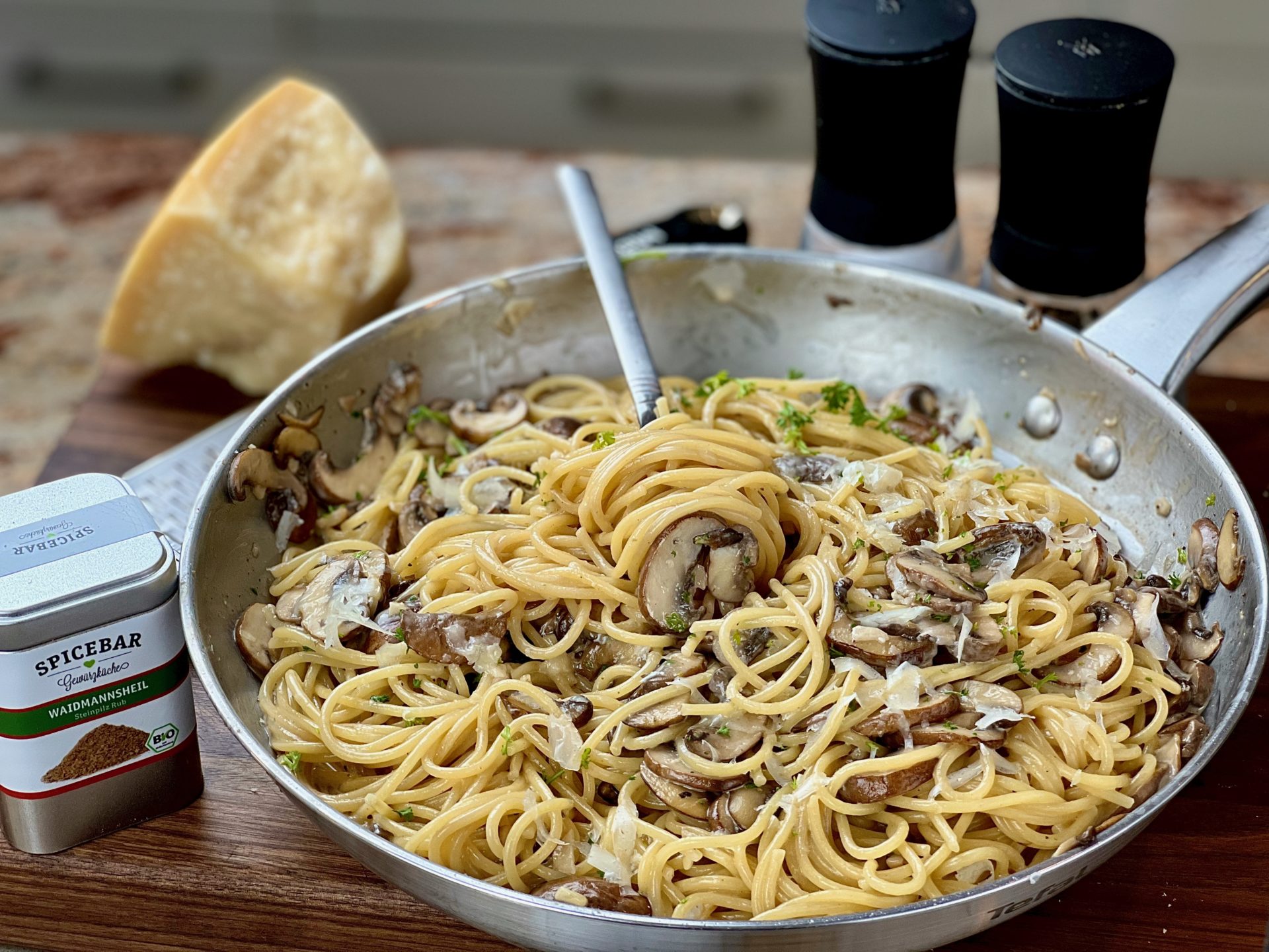 Spaghetti mit Champignons - Unger´s Kitchen